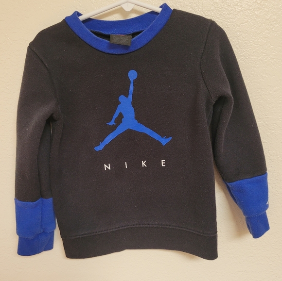Nike Jordan Black and Blue Sweatshirt - Picture 1 of 5